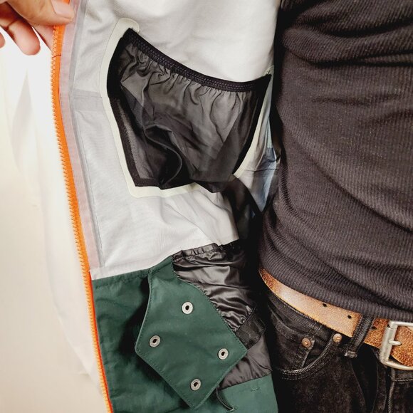 Adidas Terrex Post-Consumer Snow Jacket 'White Green' HC7727 - Men's Small - Picture 8 of 16